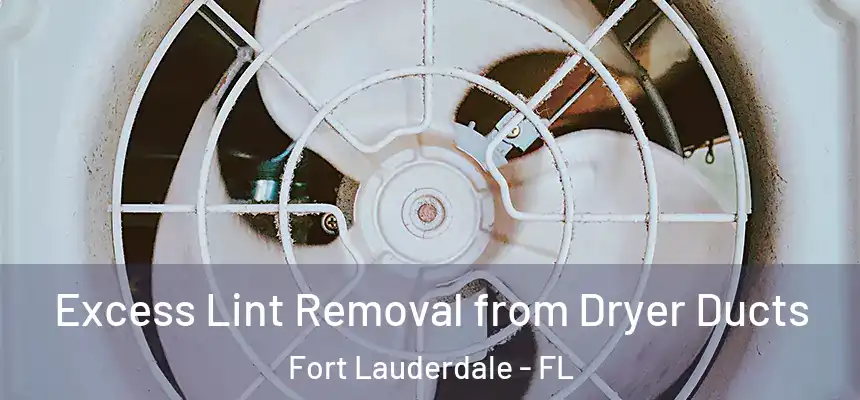Excess Lint Removal from Dryer Ducts Fort Lauderdale - FL